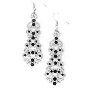 Paparazzi Diva Decorum Black Earrings